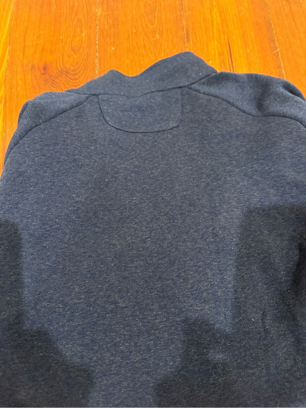 Tom Beckbe Men's navy warren Quarter-Zip fleece Pullover - Picture 5 of 5
